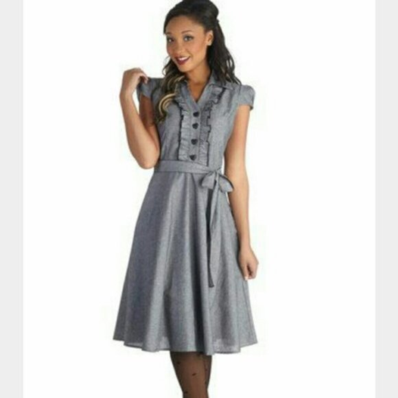 Modcloth About the Artist Dress Vintage Retro Twee - Picture 4 of 10